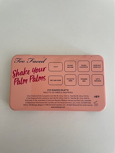  Beden Too Faced Far Paleti