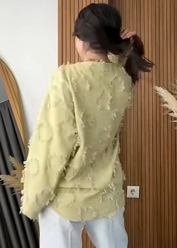 Diğer Püsküllü Bohem Kadın Kimono yeşil
