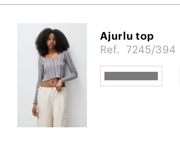 Pull and Bear Pull and bear ajurlu top