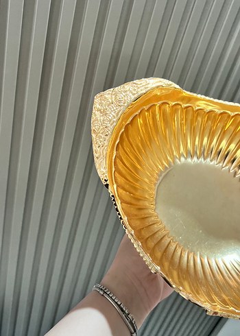 H&M Home Parlak Altın Dekoratif Vazo
