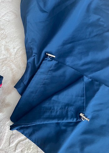 Uzun Kollu Nakışlı Mavi Kadın Tesettür Mayo - Görsel 11