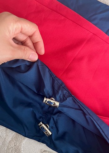 Uzun Kollu Nakışlı Mavi Kadın Tesettür Mayo - Görsel 9