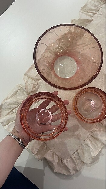 Rose gold kase takım