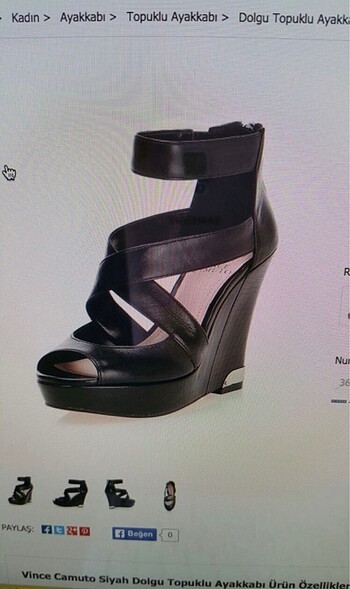 Vince Camuto deri ve suni deri karışık sandalet