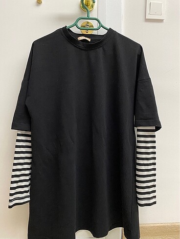 Oversize sweatshirt/tunik Nakka markalı standart beden