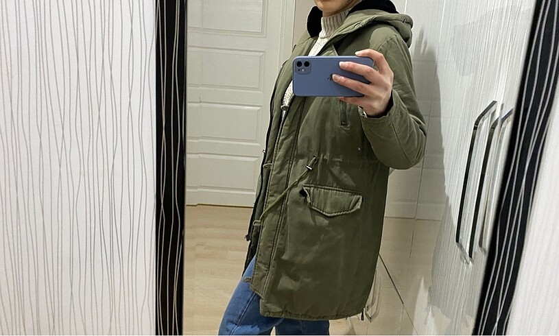 36 Beden haki Renk Koton haki parka