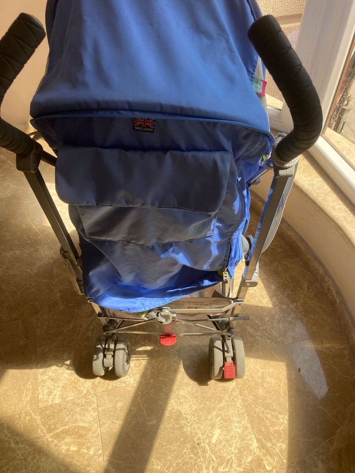 Maclaren Mavi Bebek Arabası - Görsel 3