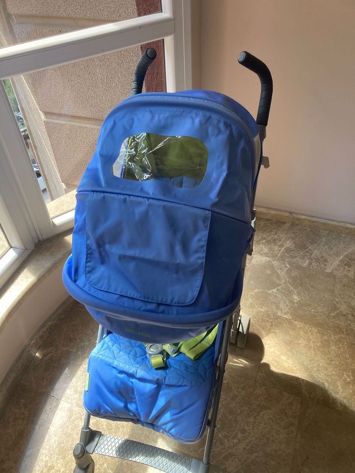 Maclaren Mavi Bebek Arabası - Görsel 2