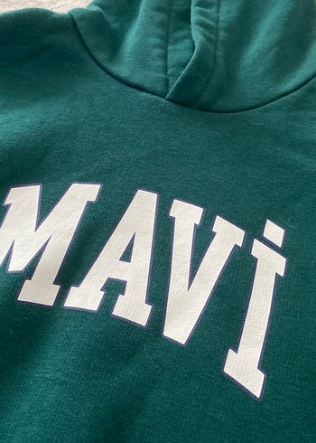 5 Yaş Beden yeşil Renk Mavi Kapüşonlu çocuk Sweatshirt