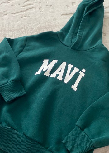 Mavi Mavi Kapüşonlu çocuk Sweatshirt