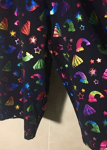 Çok Renkli Beli Lastikli Unisex Şort. S/M/L bedene uygundur. - Görsel 3