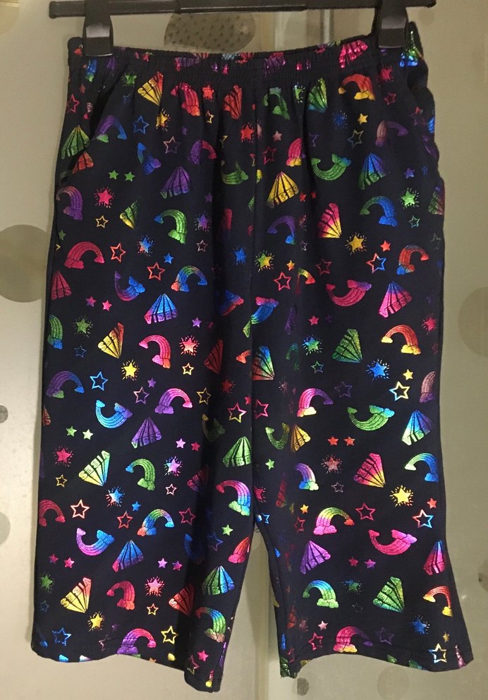 Çok Renkli Beli Lastikli Unisex Şort. S/M/L bedene uygundur. - Görsel 4