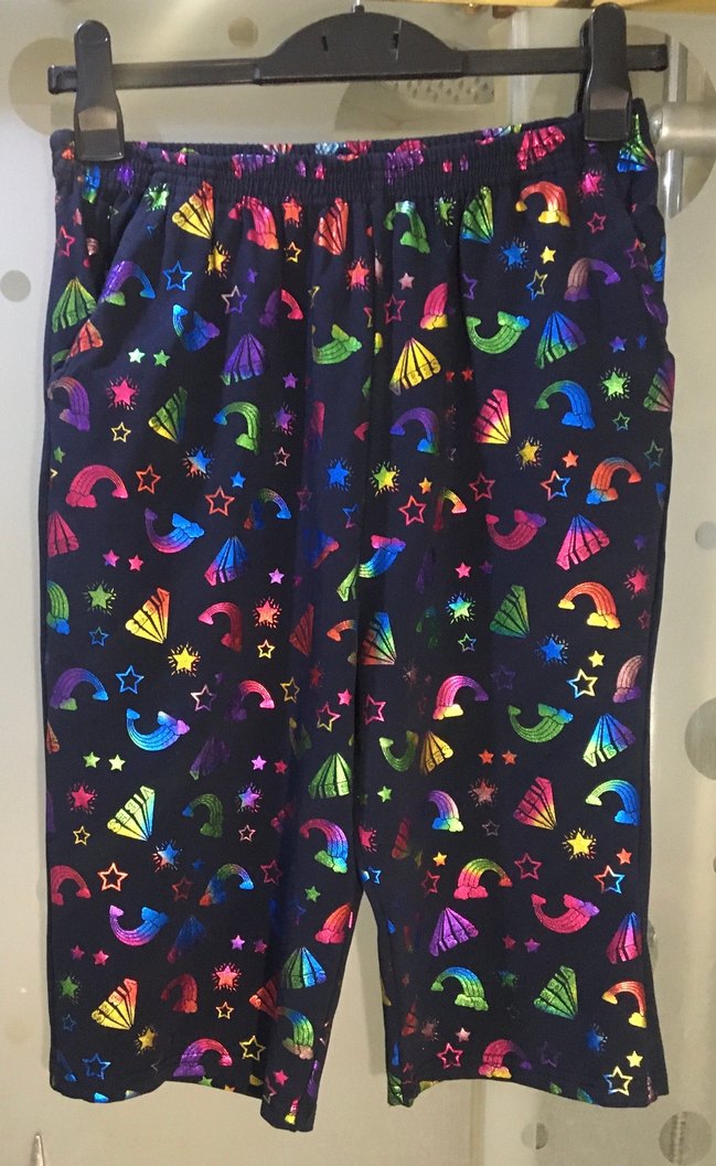 Çok Renkli Beli Lastikli Unisex Şort. S/M/L bedene uygundur. - Görsel 5