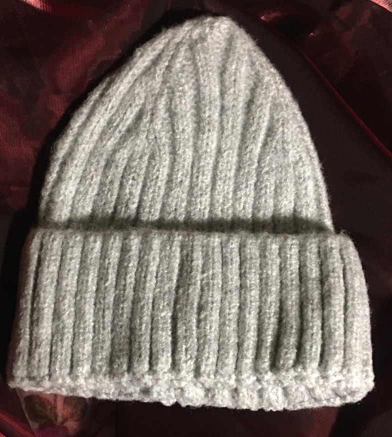 Pembe, gri, mavi unisex bere.  Tek satılır. - Görsel 4