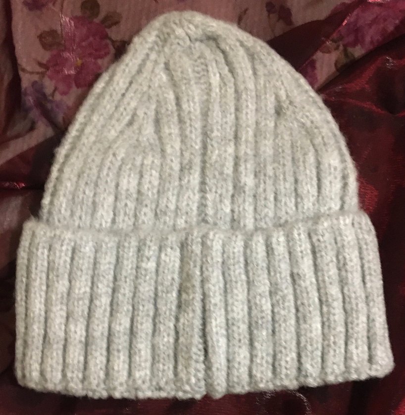 Pembe, gri, mavi unisex bere.  Tek satılır. - Görsel 5