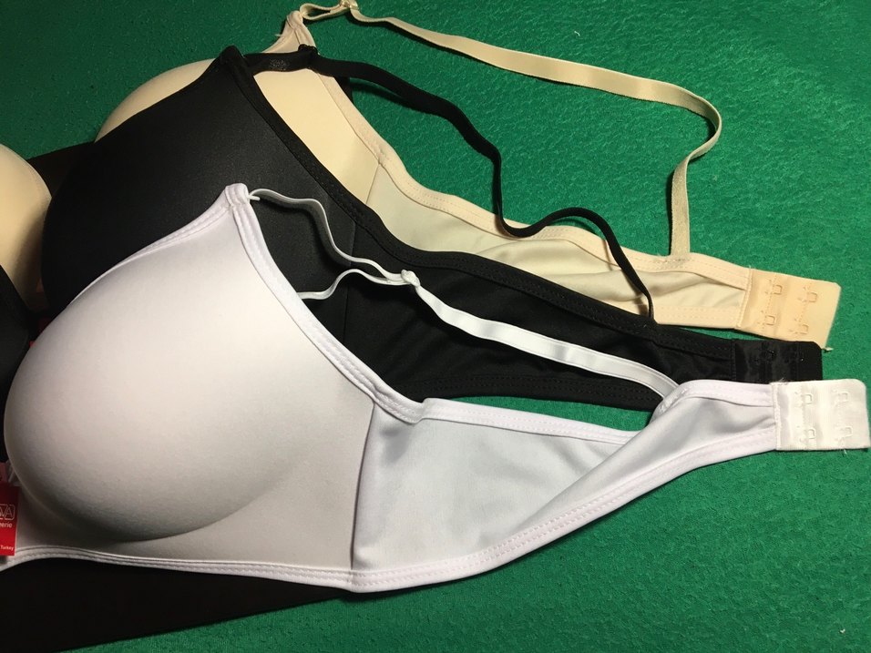 95 Beden 3 Renk Düz Basic Toparlayıcı Balensiz Sütyen - Görsel 2