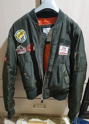 Yeşil bomber ceket