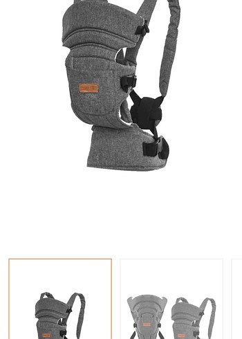 Gri Bebek Taşıyıcı Kanguru - Görsel 3