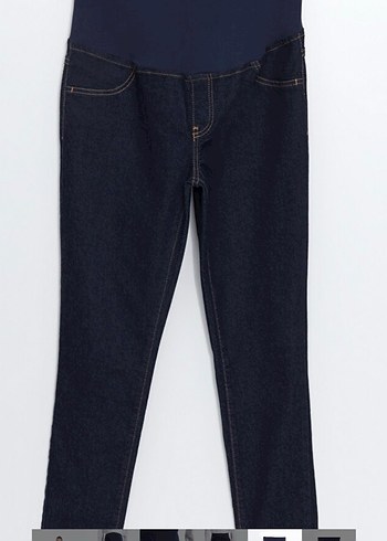 Koyu Mavi Denim Hamile Pantolonu - Görsel 5