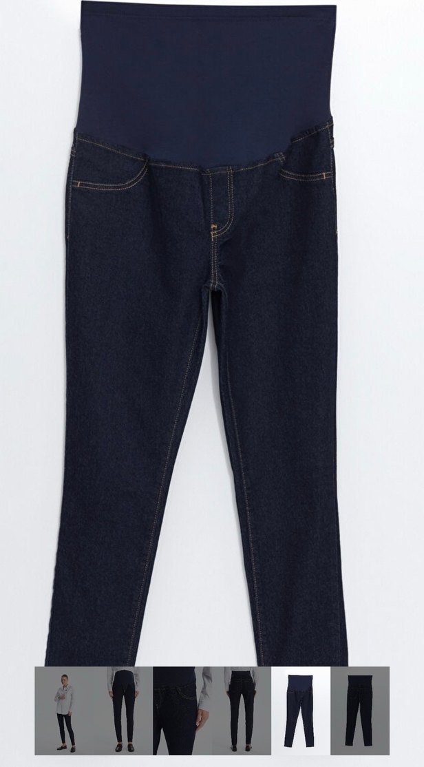 Koyu Mavi Denim Hamile Pantolonu - Görsel 5