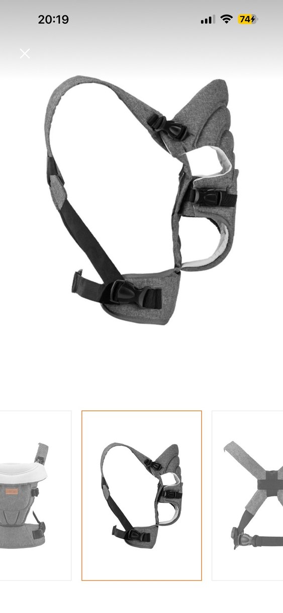 Gri Bebek Taşıyıcı Kanguru - Görsel 3