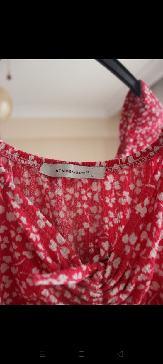 Kısa Kollu V Yaka Midi Bohem Elbise - Görsel 3