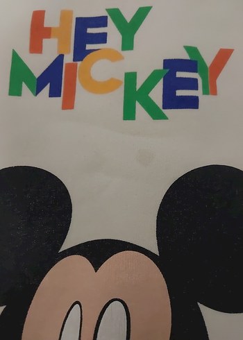 Renkli Baskılı Mickey Sweatshirt ve Eşofman Takımı - Görsel 8