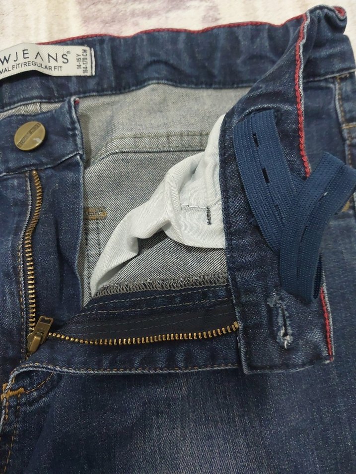 Gri Tonlu erkek cocuk Denim Rahat Kesim Pantolon - Görsel 3