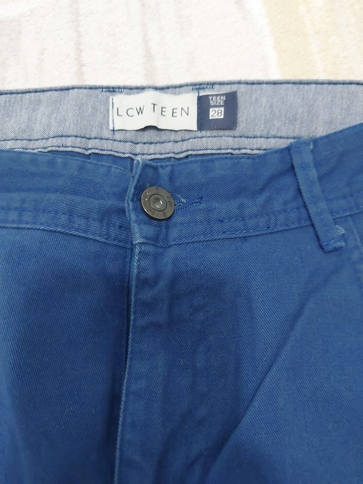 Erkek Mavi Denim Regular Fit Pantolon - Görsel 2