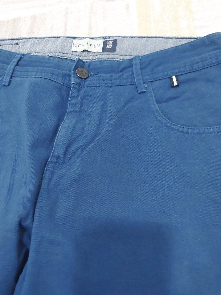 Erkek Mavi Denim Regular Fit Pantolon - Görsel 4