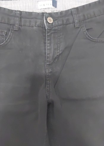 Siyah Erkek Kemerli Regular Fit Denim Jean - Görsel 3