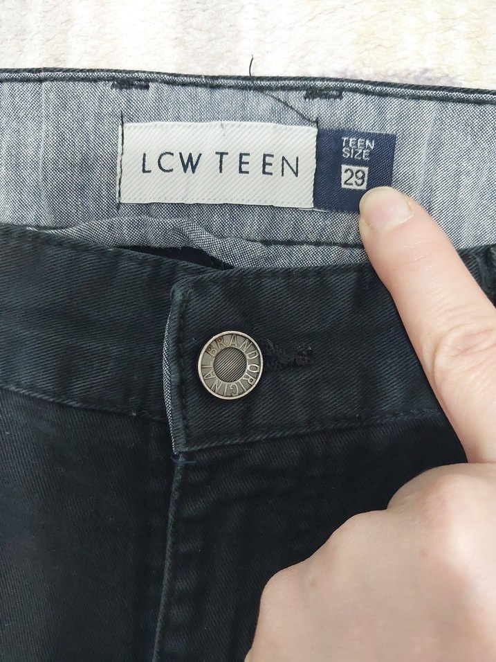 Siyah Erkek Kemerli Regular Fit Denim Jean - Görsel 2