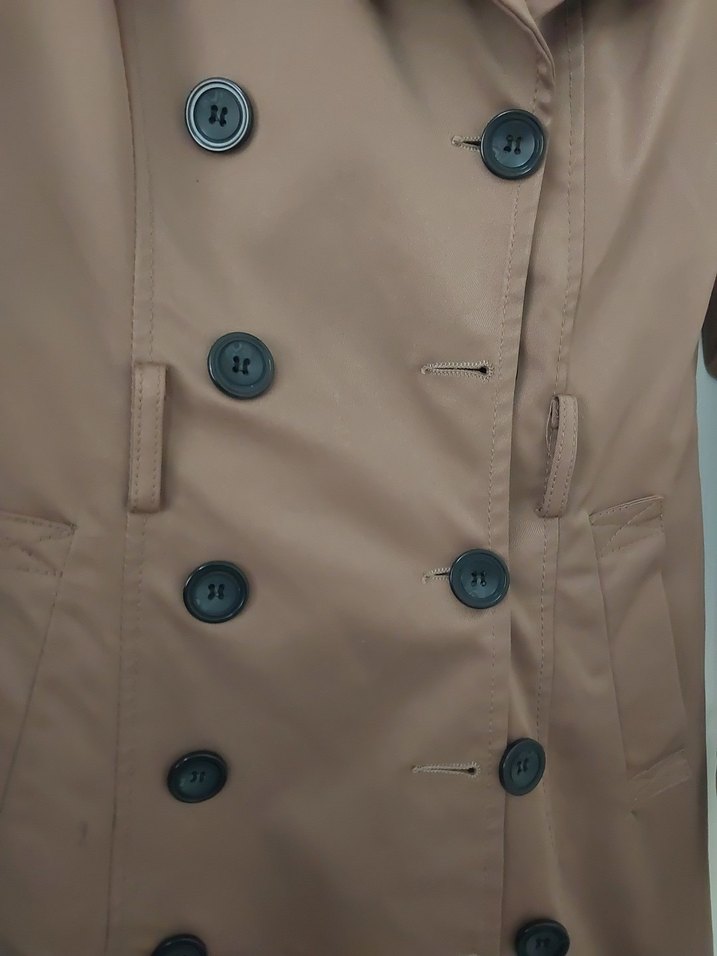 Kadın Bej Midi Trençkot - Görsel 4