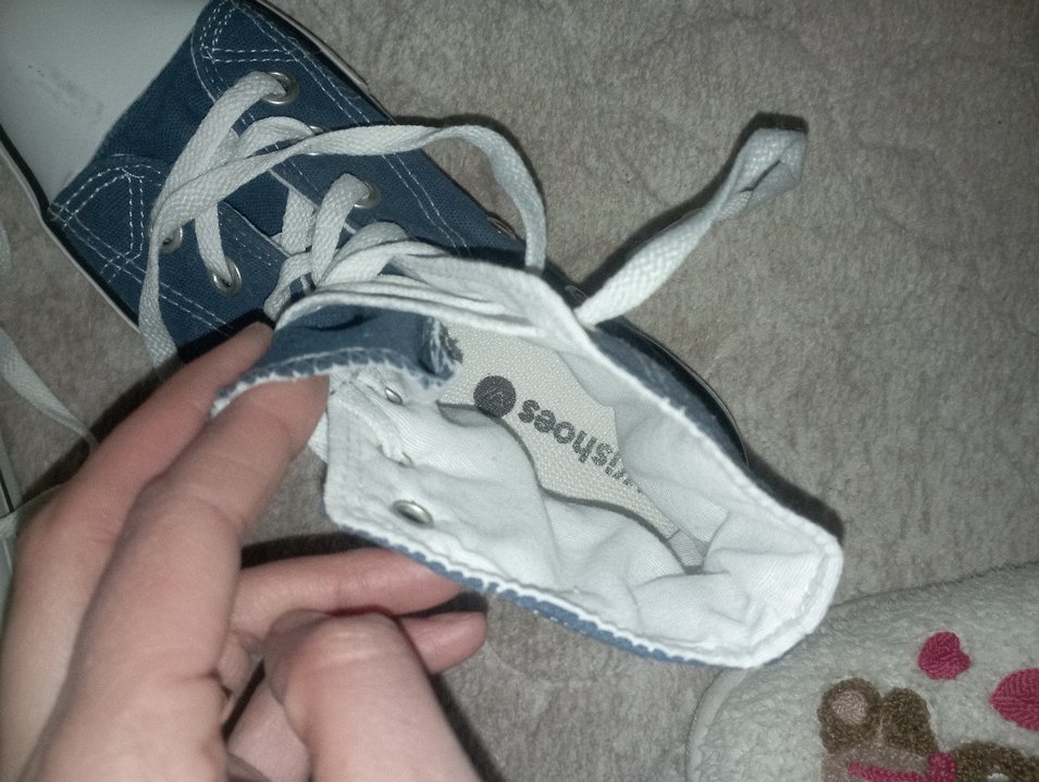 Kadın Gri Mavi Kot Spor Ayakkabı - Görsel 3