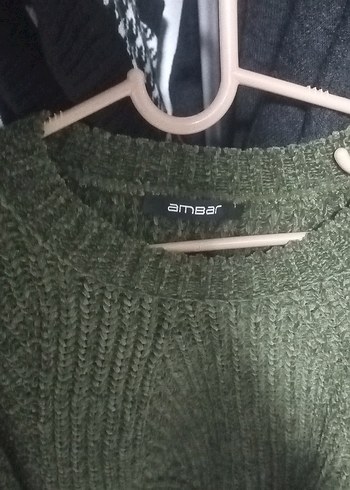 Gri Örgü Kadın Triko Kazak - Görsel 2