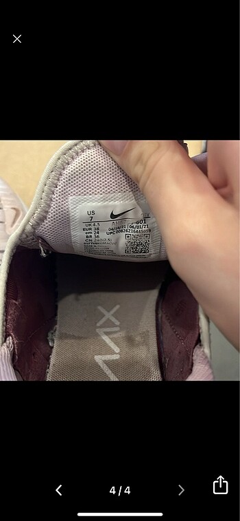38 Beden pembe Renk Nike air 270