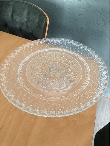 Beden beyaz Renk Pasta sunum servis tabağı. 33 cm