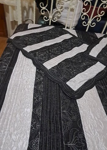 Zebra Desenli Siyah Yatak Örtüsü - Görsel 5