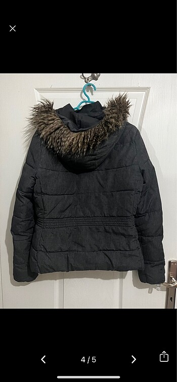 s Beden gri Renk H&M ŞİŞME MONT
