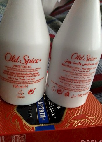 Old Spice Captain Klasik Kırmızı Parfüm ve Losyon - Görsel 4