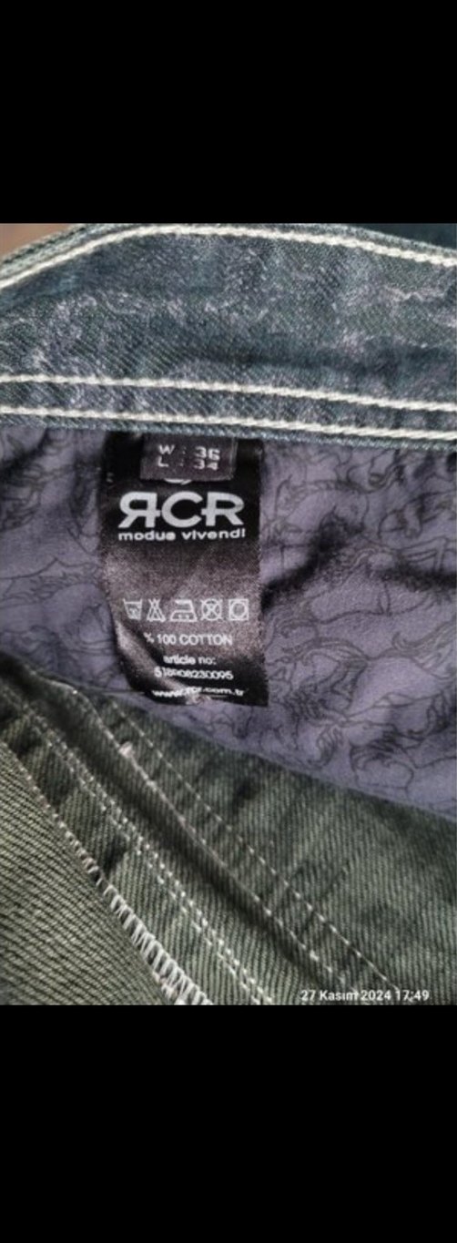 Büyük beden Kot Pantolon - Görsel 3