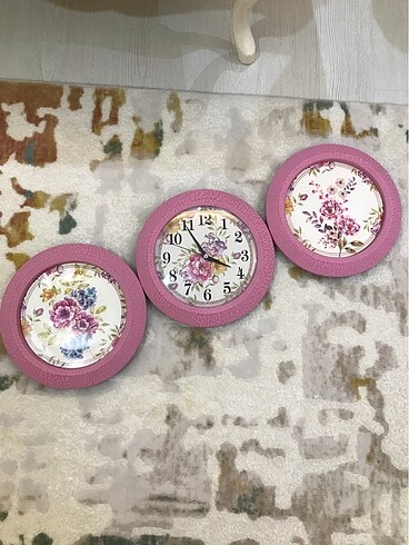 Dekoratif saat 3 lü set