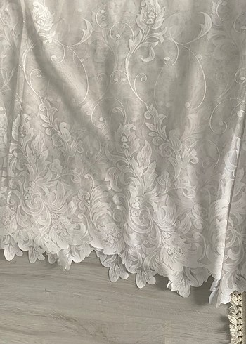 Modern Klasik Beyaz Tül Perde - Görsel 6