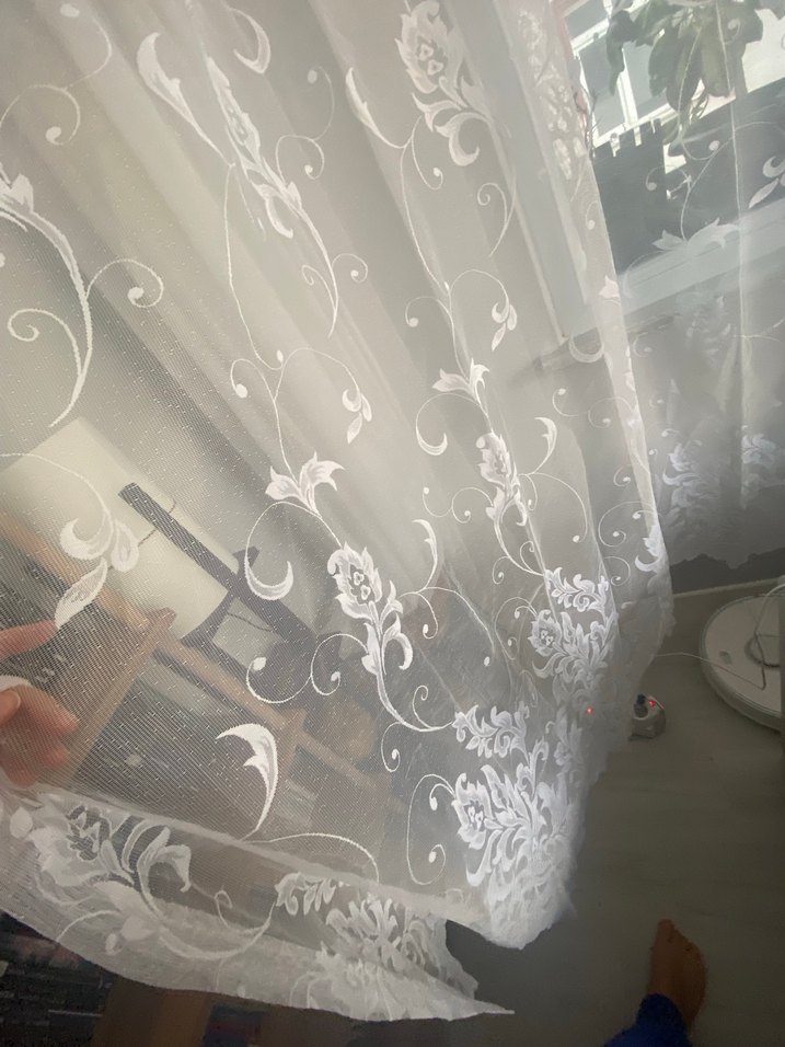 Modern Klasik Beyaz Tül Perde - Görsel 2