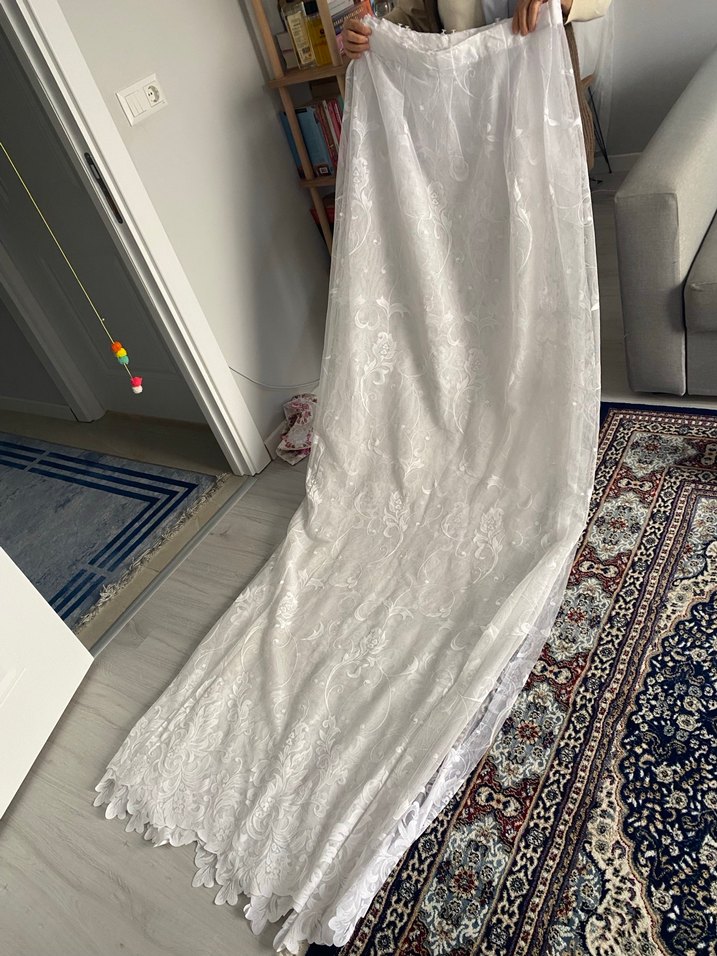 Modern Klasik Beyaz Tül Perde - Görsel 4