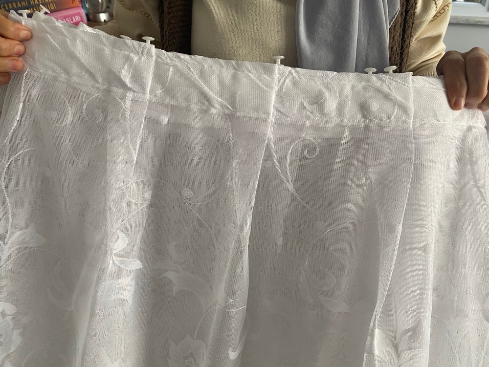 Modern Klasik Beyaz Tül Perde - Görsel 5