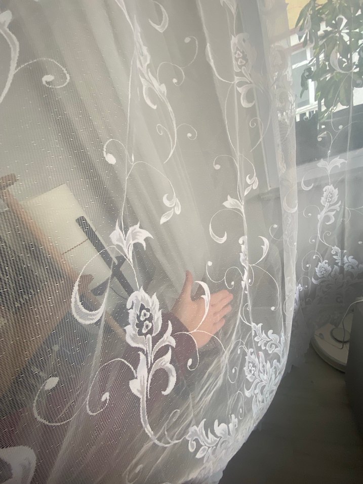 Modern Klasik Beyaz Tül Perde - Görsel 3