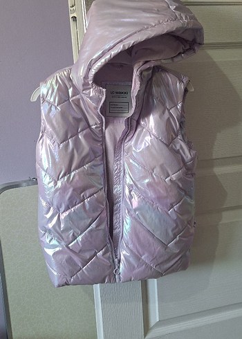 LC Waikiki LCW Kids Kız Lila Kapüşonlu Şişme Yelek