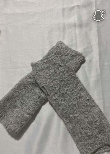 LC Waikiki Gri Örgü Parmaksız Kadın Eldiveni