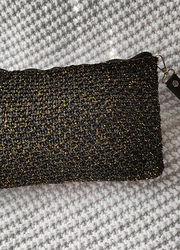 Beden siyah Renk Simli clutch